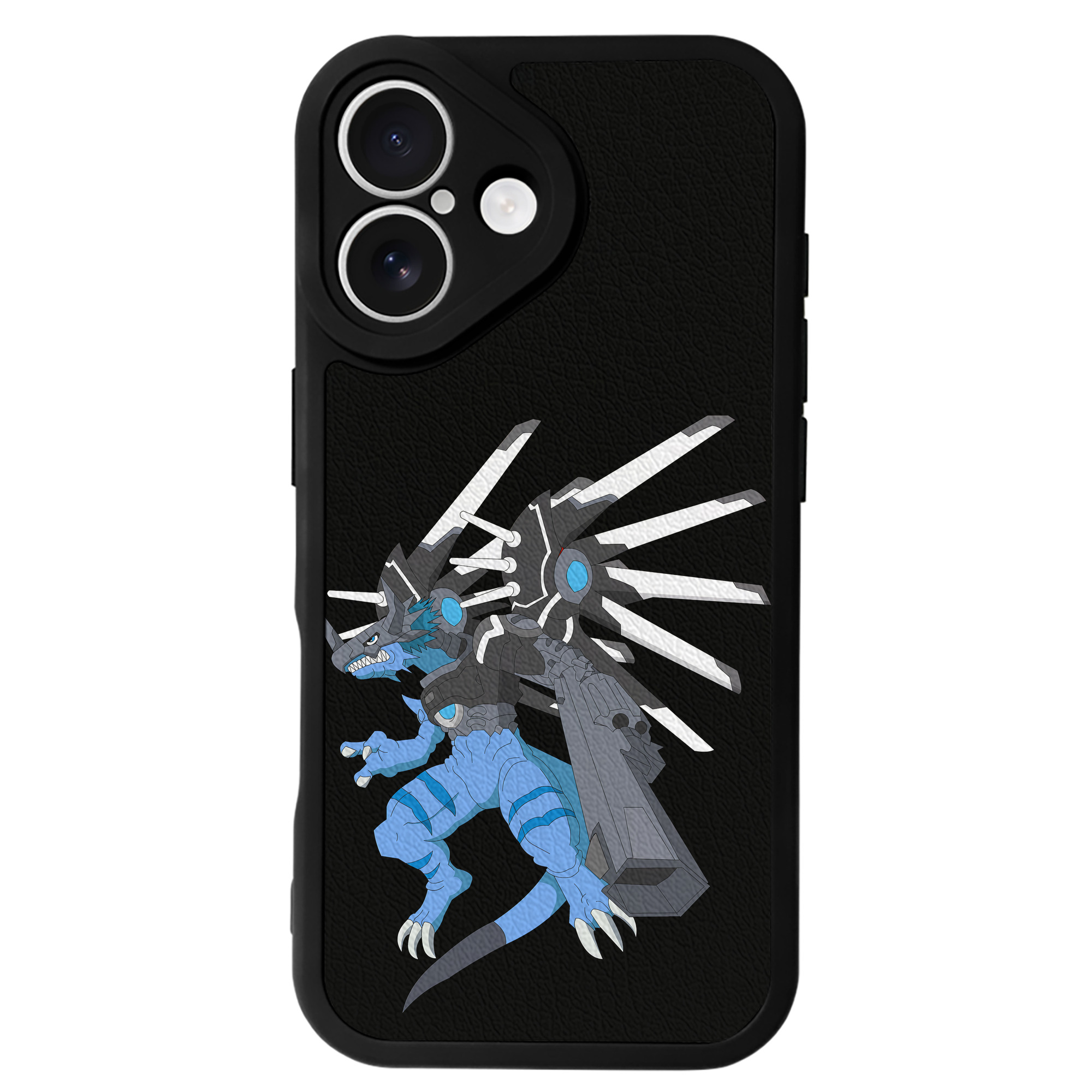（画像用） Digimon デジタルモンスター/デジモン 【iPhone 16シリーズ対応】シリコンスマホケース（レザー調） 材質：シリコン